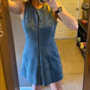 BCBG MaxAzria Suede Mini Dress